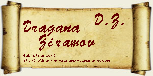 Dragana Ziramov vizit kartica